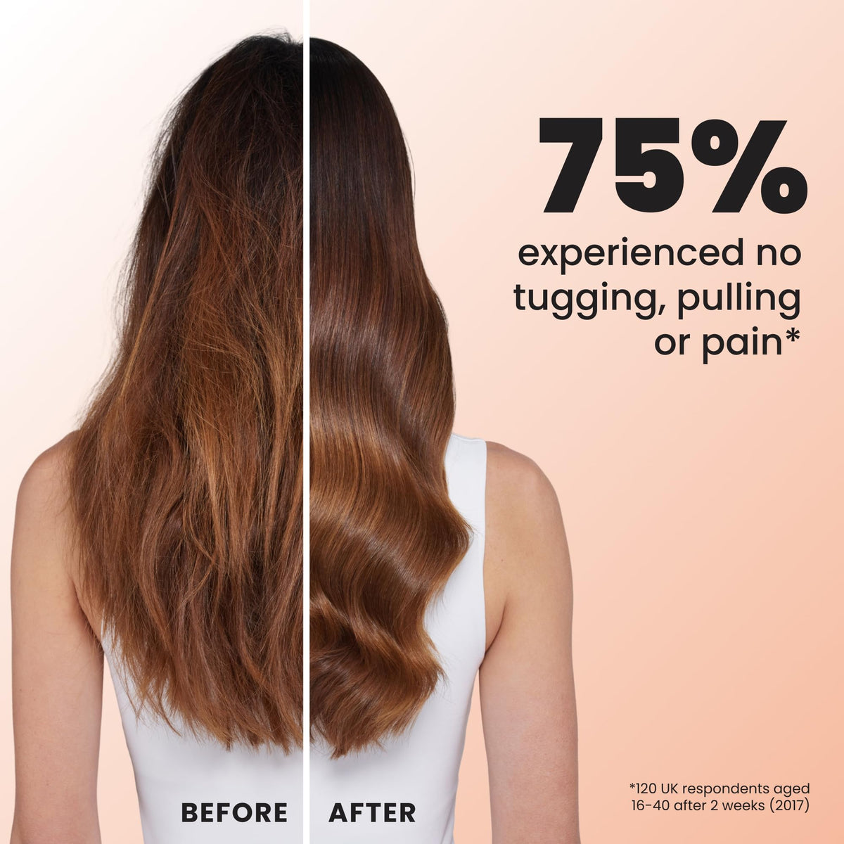 TANGLE TEEZER Ultimate Detangler Brush in use on wet hair