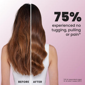 TANGLE TEEZER Ultimate Detangler Brush on a bathroom counter