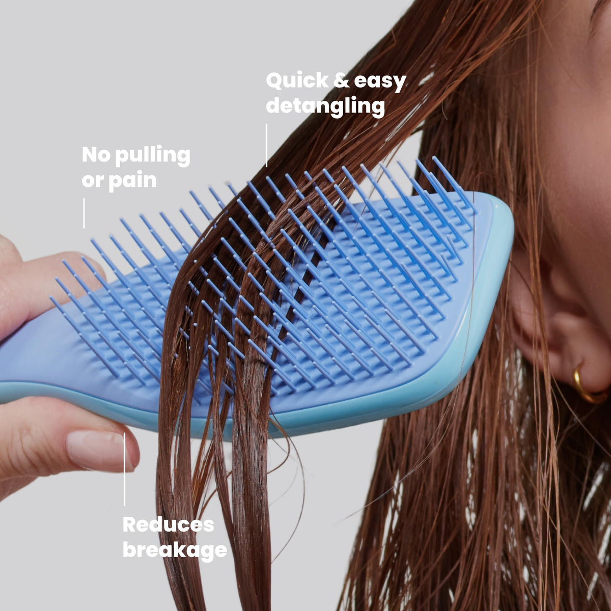 TANGLE TEEZER Ultimate Detangler Brush showing teeth design