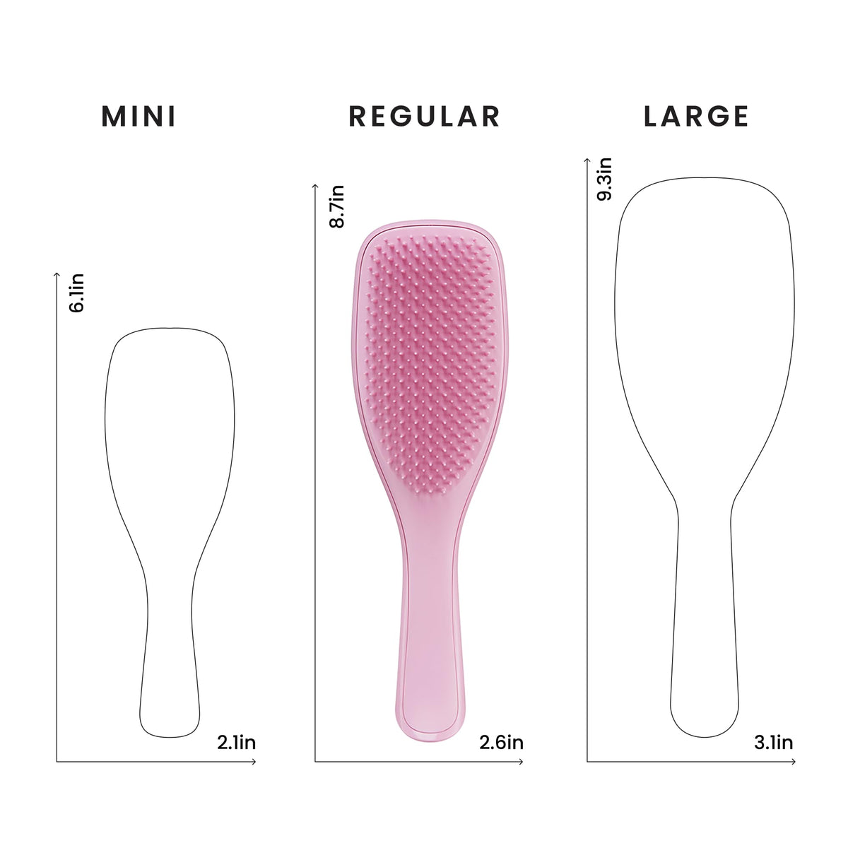 TANGLE TEEZER Ultimate Detangler Brush showing two-tiered teeth