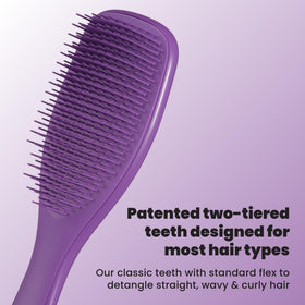 TANGLE TEEZER Ultimate Detangler Brush showing two-tiered teeth design