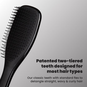 TANGLE TEEZER Ultimate Detangler Brush side view showing teeth