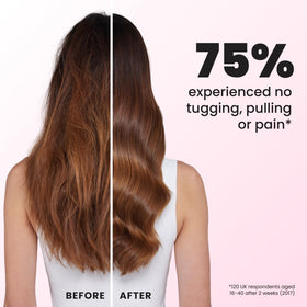 TANGLE TEEZER Ultimate Detangler Brush with hair products