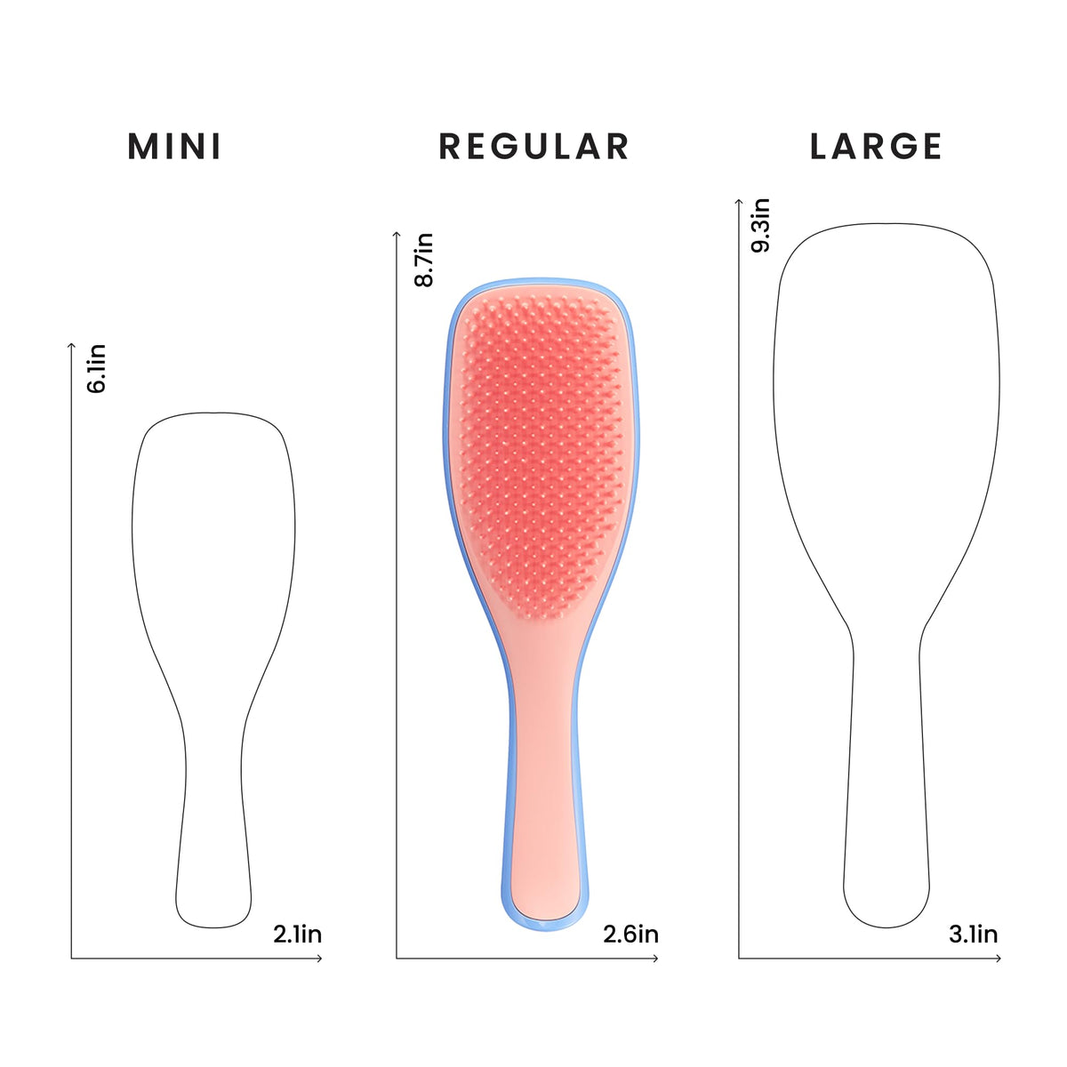 TANGLE TEEZER Ultimate Detangler Brush with hair products