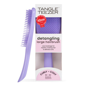 TANGLE TEEZER Ultimate Detangler Curly Hair Brush in Purple Passion front view