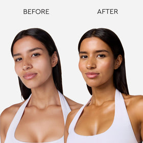 Tanologist Dark Self-Tan Drops mixed with moisturizer