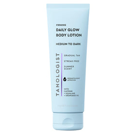 Tanologist Firming Daily Glow Body Lotion front view with summer fragrance