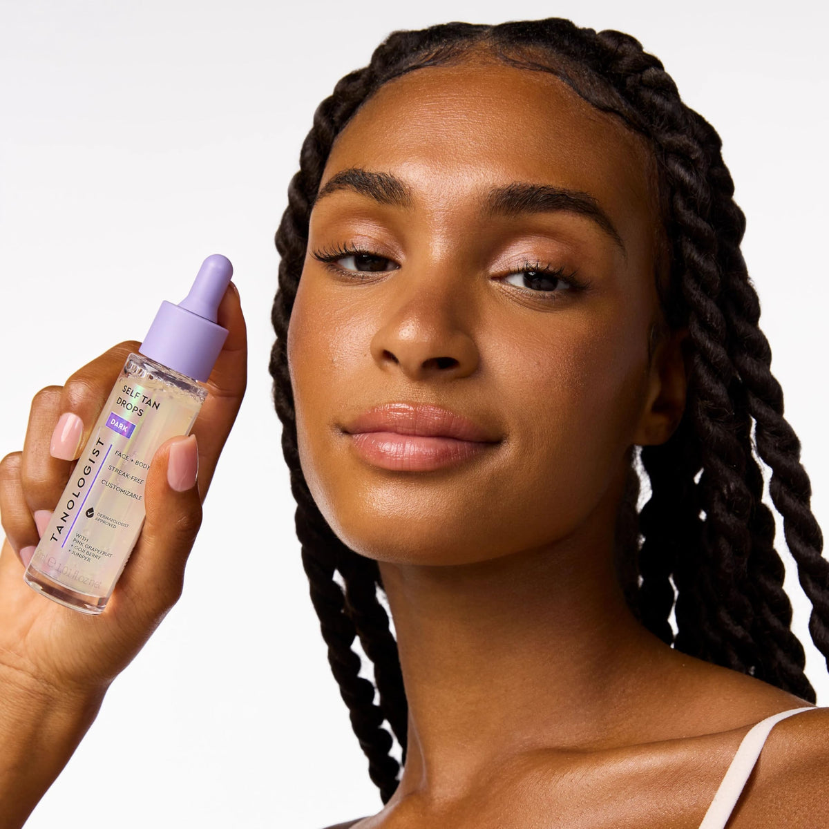 Tanologist Self-Tan Drops texture on skin