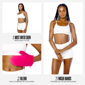 Tanologist Self Tan Water packaging with ingredients
