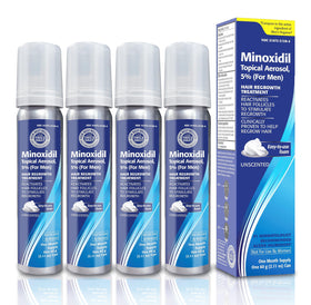 TARO Minoxidil 5% Topical Foam 4 Pack front view