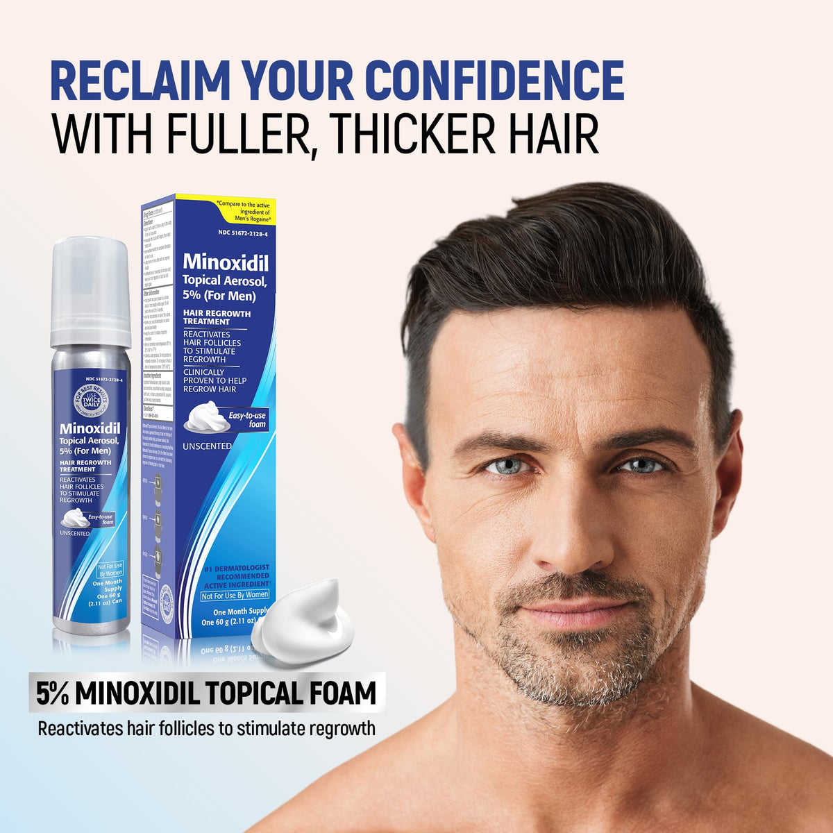 TARO Minoxidil 5% Topical Foam can side view