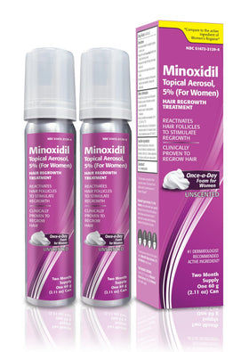 TARO Minoxidil Topical Aerosol Foam 5% front view