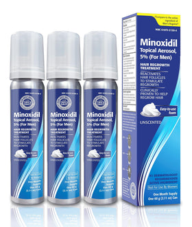 TARO Minoxidil Topical Aerosol Foam 5% front view