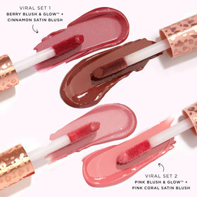 tarte blush & glow liquid-gel formula in berry shade