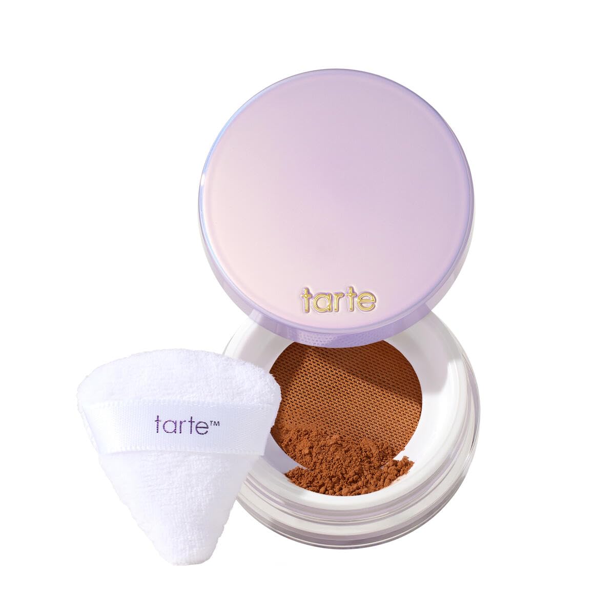 tarte Creaseless Setting Powder 55g in Cinnamon front view