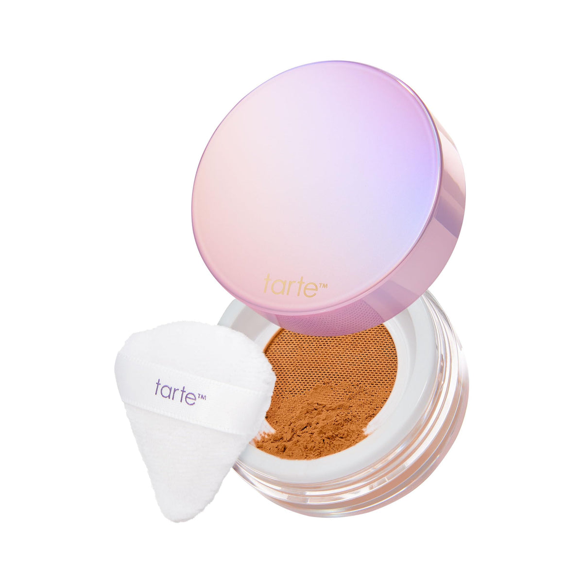 tarte Creaseless Setting Powder Caramel front view