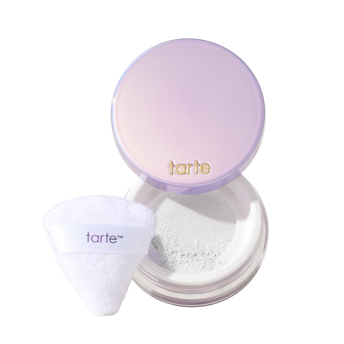 tarte Creaseless Setting Powder front view with translucent finish