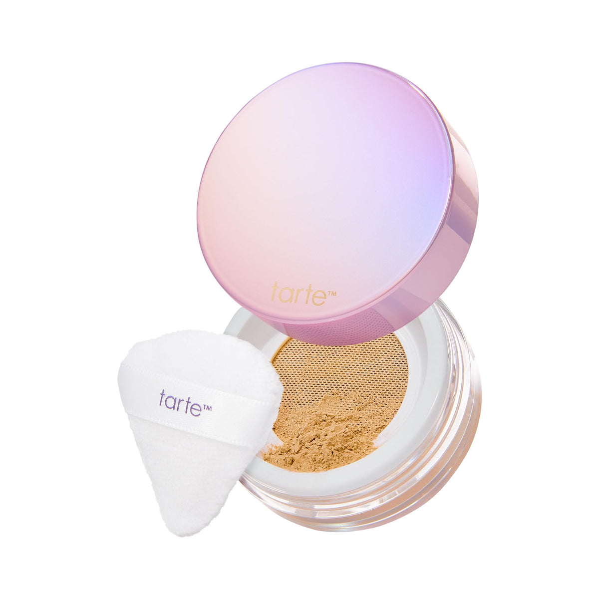 tarte Creaseless Setting Powder in honey front view