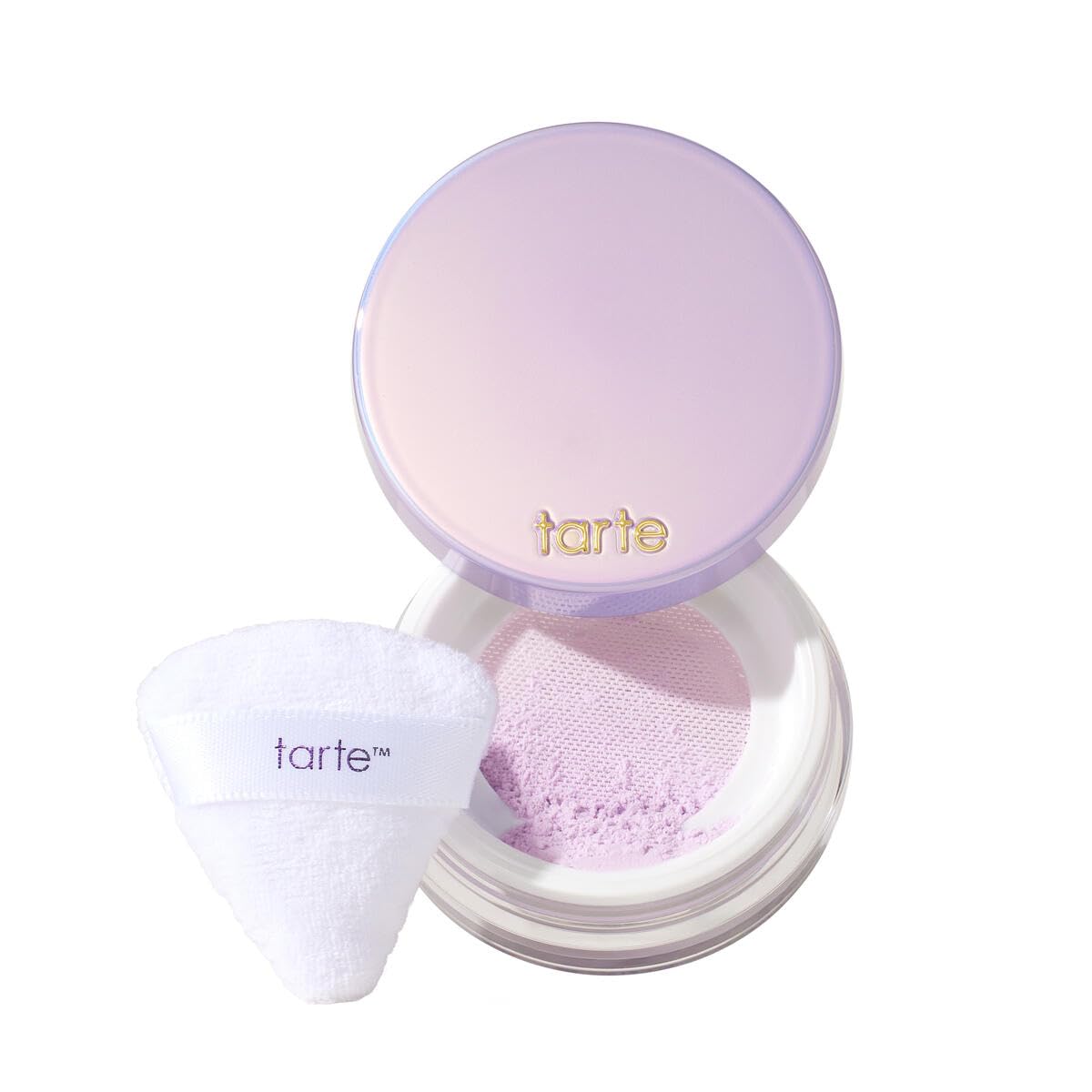 tarte Creaseless Setting Powder lavender front view