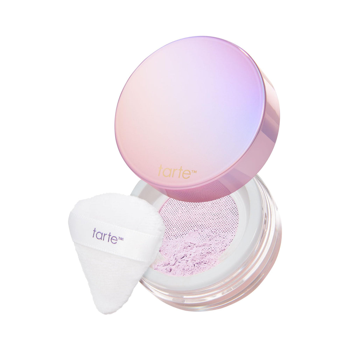 tarte Creaseless Setting Powder lavender front view