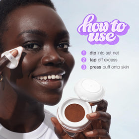 tarte Creaseless Setting Powder shade selection chart