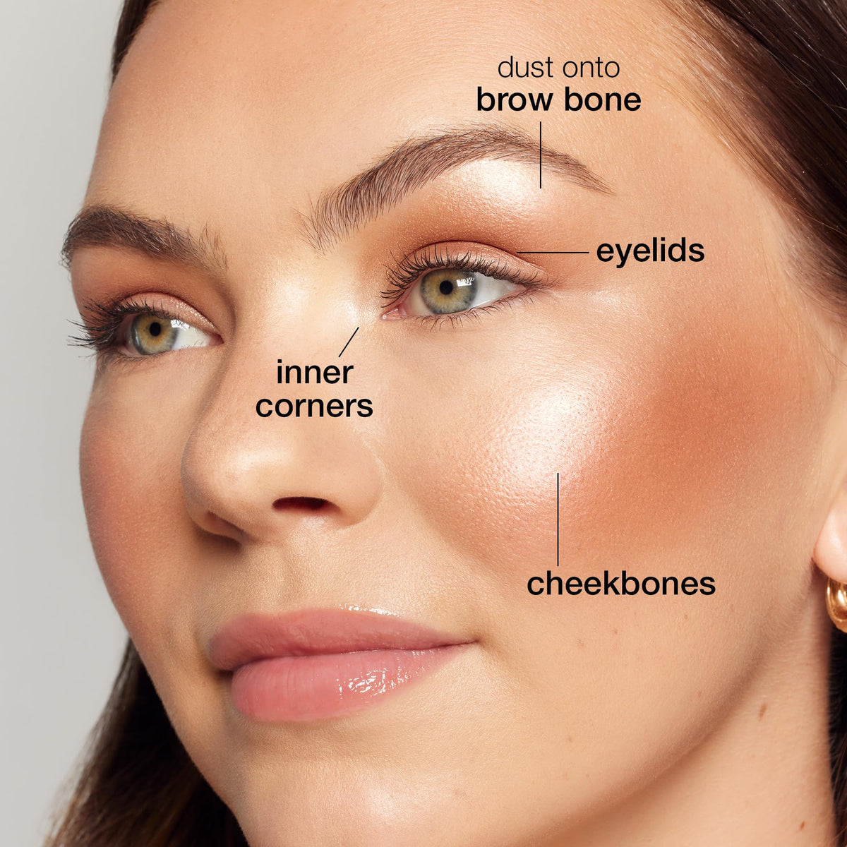 tarte Glow Wardrobe palette showcasing four shades