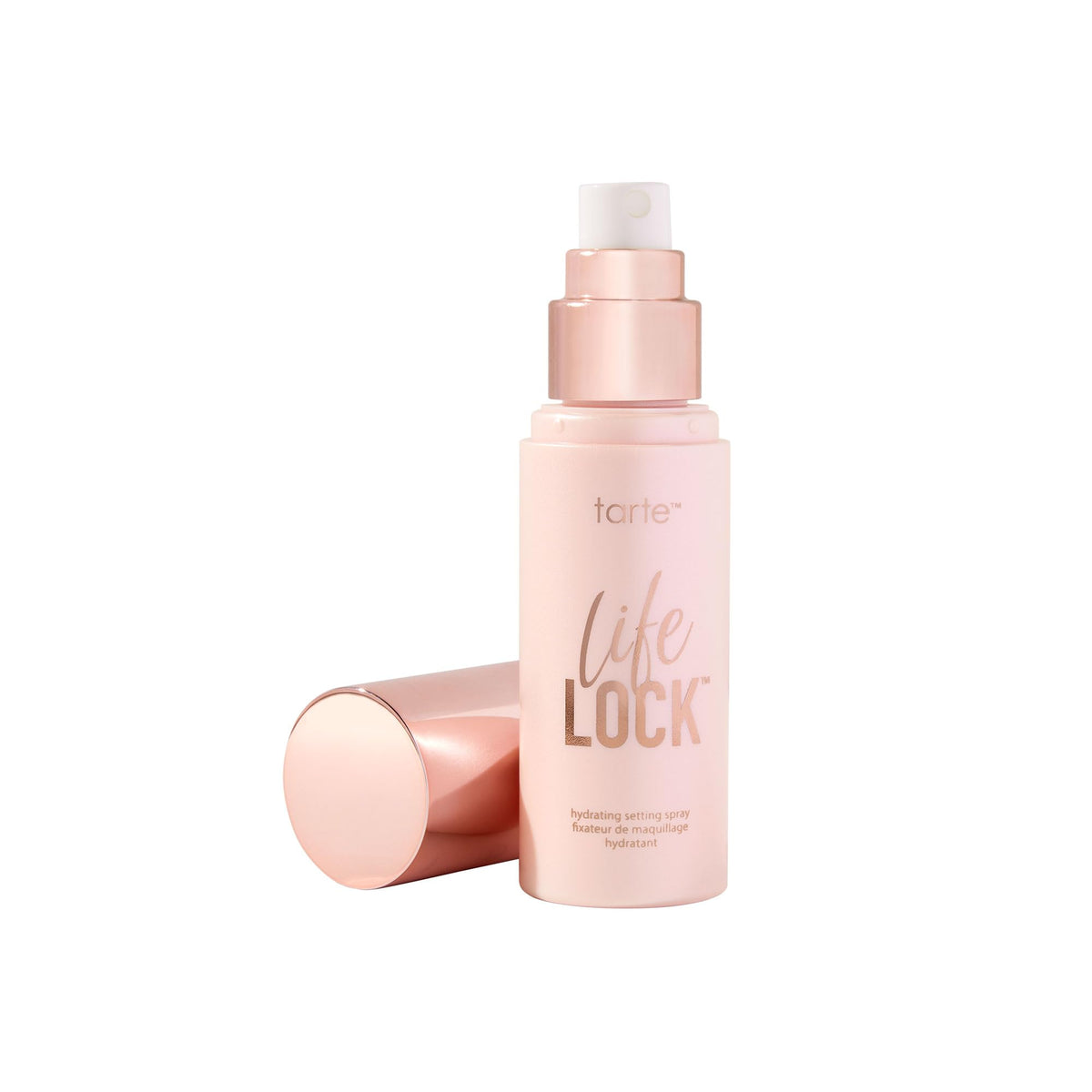 tarte Life Lock Hydrating Setting Spray bottle front view