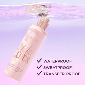 tarte Life Lock Hydrating Setting Spray with makeup products