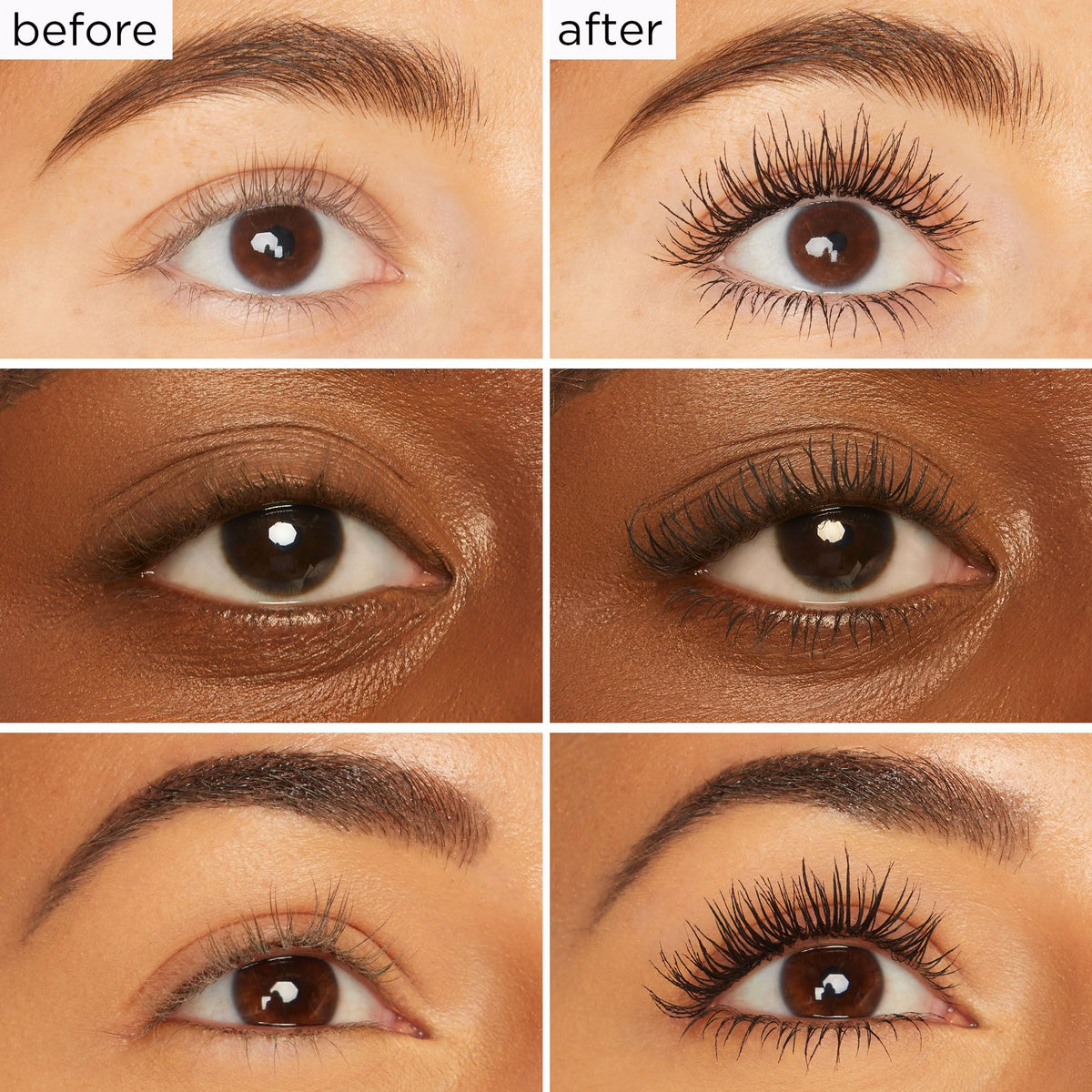 tarte Lights, Camera, Lashes 4-in-1 Mascara brown full size side view