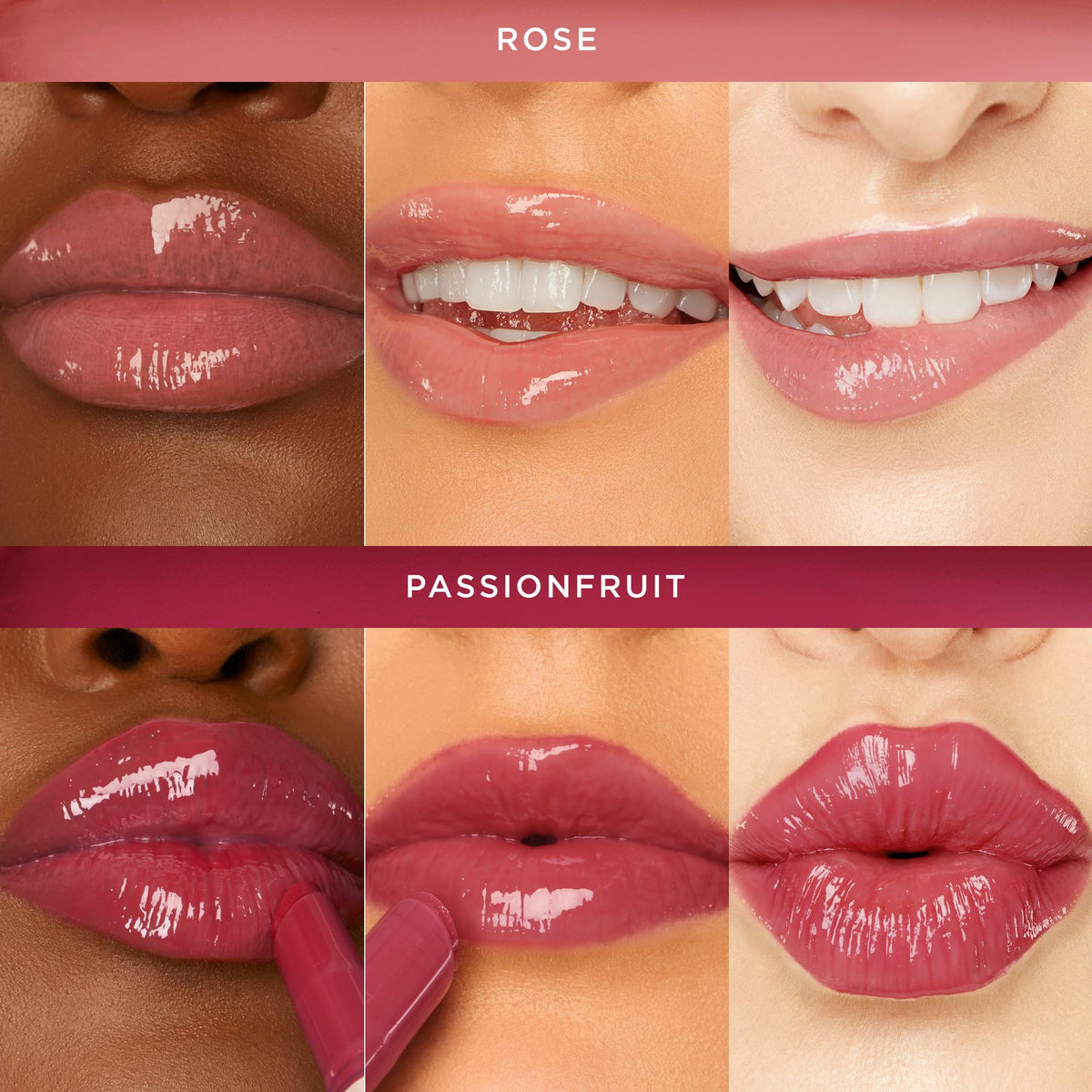 tarte Maracuja Juicy Lip Balm close-up showing rose shade
