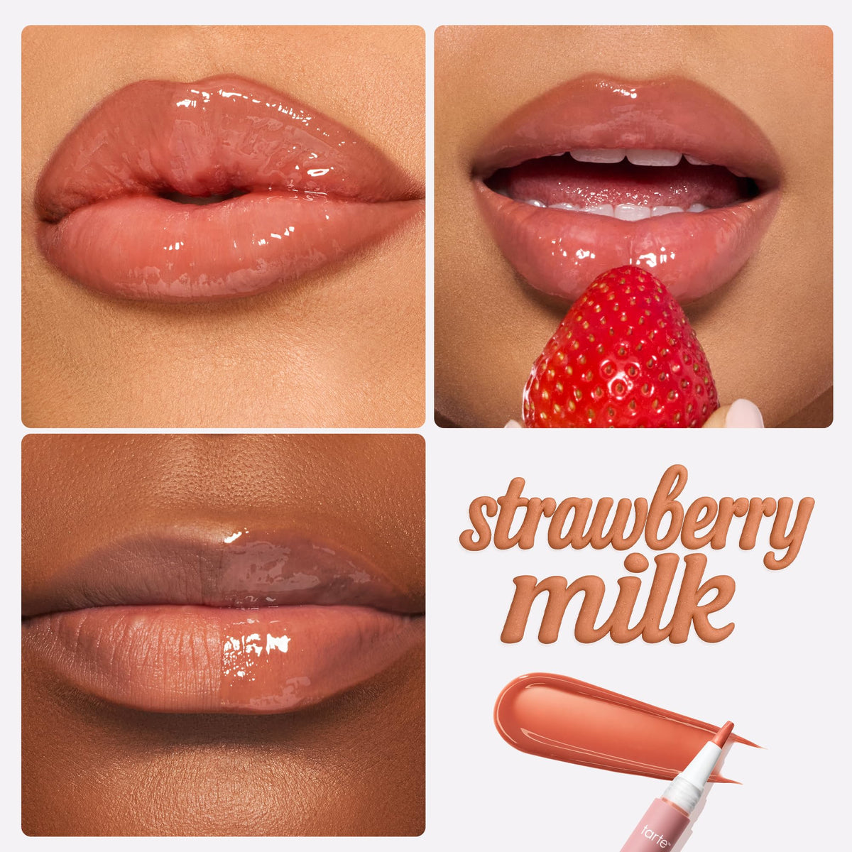 tarte Maracuja Juicy Lip Gloss brushie applicator close-up