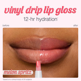 tarte Maracuja Juicy Lip Gloss showing glossy texture on lips
