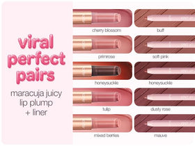 tarte Maracuja Juicy Lip Liner being applied on lips