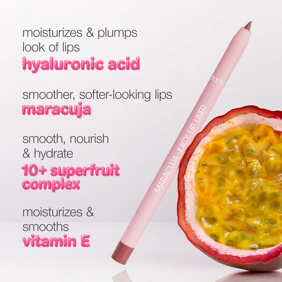 tarte Maracuja Juicy Lip Liner with superfruit complex ingredients