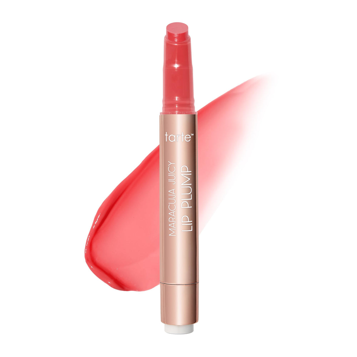 tarte Maracuja Juicy Lip Plump Gloss Balm in Poppy front view