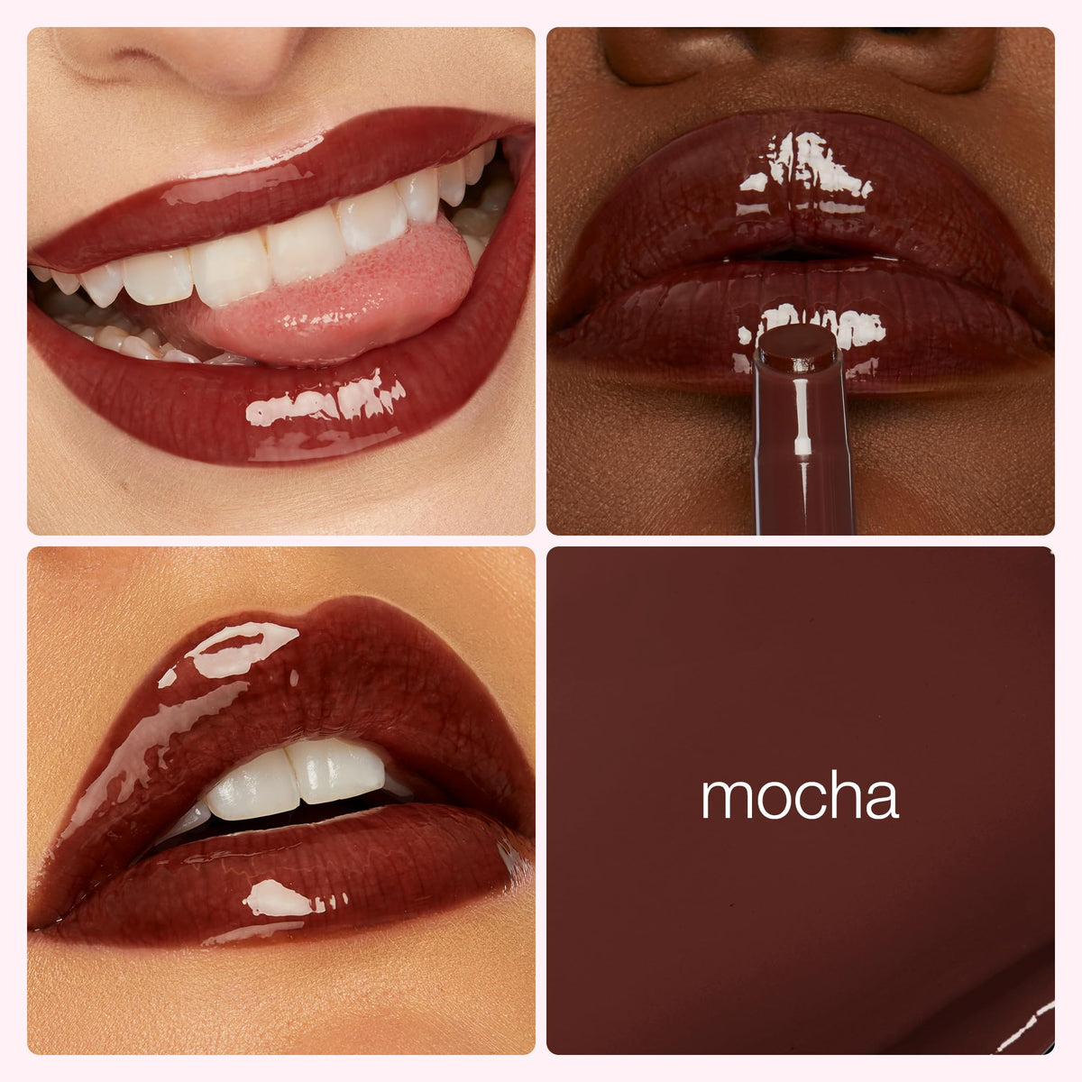 tarte Maracuja Juicy Lip Plump Gloss Balm mocha applicator close-up