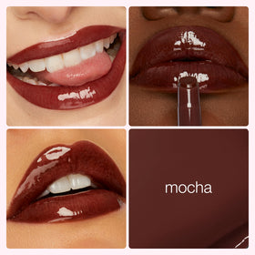 tarte Maracuja Juicy Lip Plump Gloss Balm mocha applicator close-up