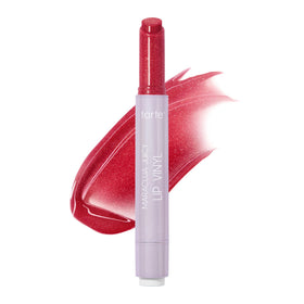 tarte Maracuja Juicy Lip Vinyl Gloss front view in shimmering cranberry
