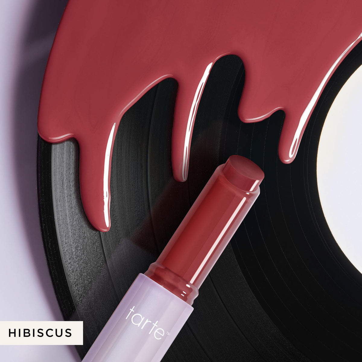 tarte Maracuja Juicy Lip Vinyl Gloss Hibiscus in natural light