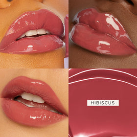 tarte Maracuja Juicy Lip Vinyl Gloss Hibiscus swatch on skin