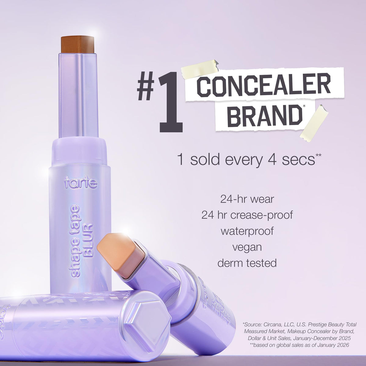 tarte Shape Tape Blur Concealer Stick usage demonstration