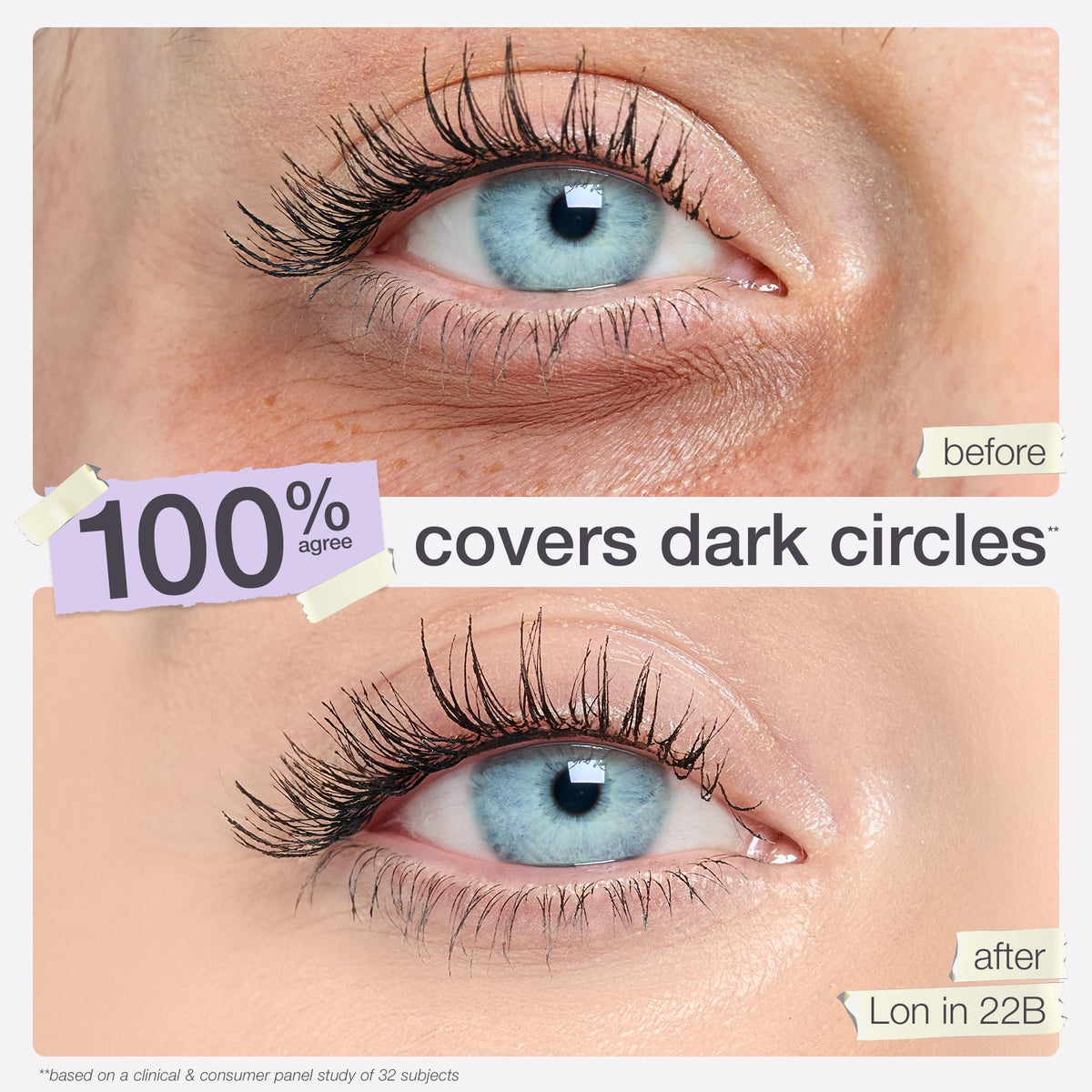tarte Shape Tape Concealer 8B Porcelain Beige texture on skin