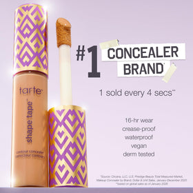 tarte Shape Tape Concealer showing full coverage effect