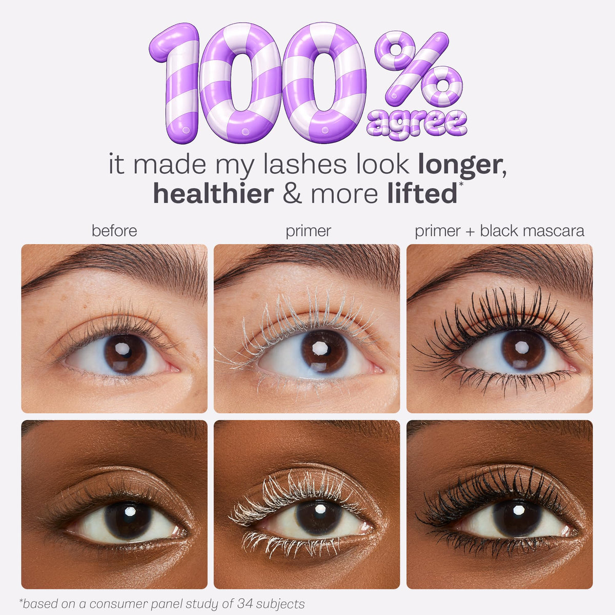 tarte Tartelette Tubing Lash Primer back view showing ingredients