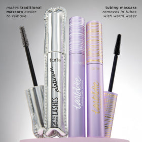 tarte Tartelette Tubing Lash Primer with makeup setup