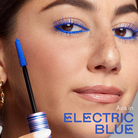 tarte Tartelette Tubing Mascara Electric Blue on model