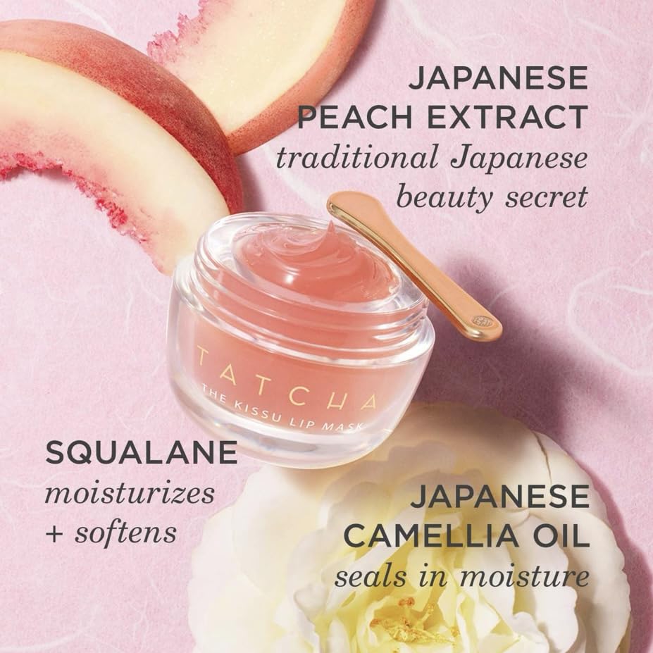 TATCHA Kissu Lip Mask on a beauty vanity