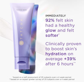 TATCHA The Rice Wash application on hand