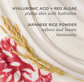 TATCHA The Rice Wash displayed with other skincare products