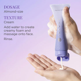 TATCHA The Rice Wash Soft Cream Facial Cleanser in lifestyle setting